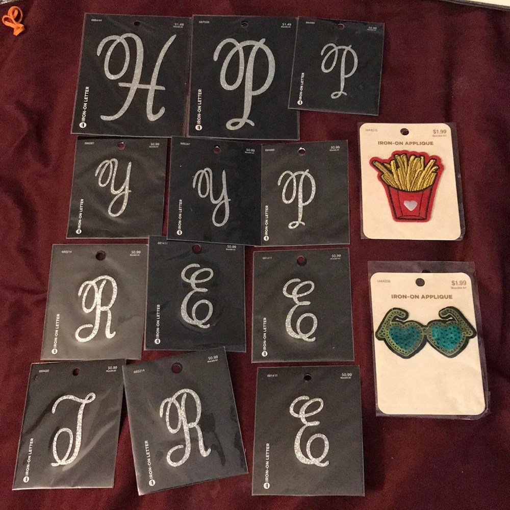 Sewing Items & Iron on Patches
